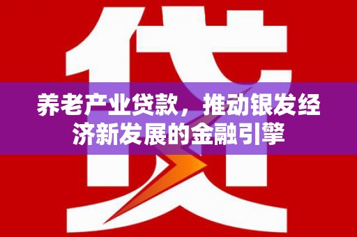 平乐养老产业贷款，推动银发经济新发展的金融引擎