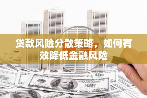 平乐贷款风险分散策略，如何有效降低金融风险