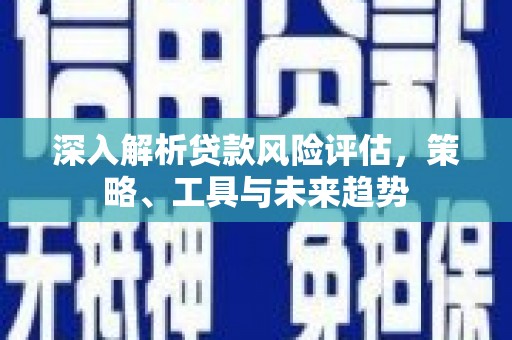 平乐深入解析贷款风险评估，策略、工具与未来趋势