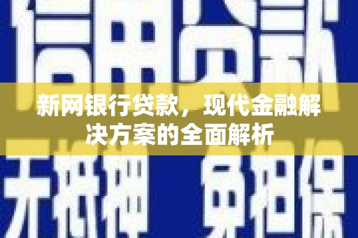 平乐新网银行贷款，现代金融解决方案的全面解析