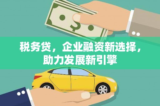 平乐税务贷，企业融资新选择，助力发展新引擎