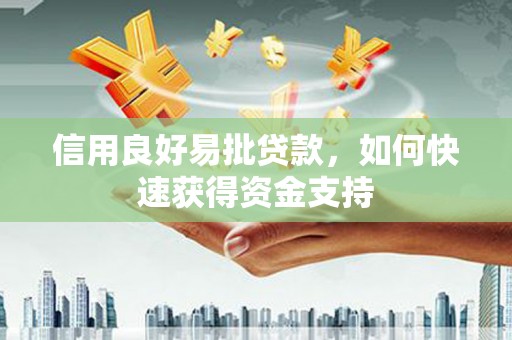 平乐信用良好易批贷款，如何快速获得资金支持