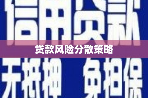 平乐贷款风险分散策略