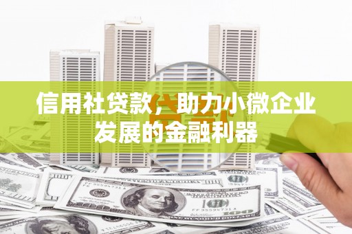 平乐信用社贷款，助力小微企业发展的金融利器